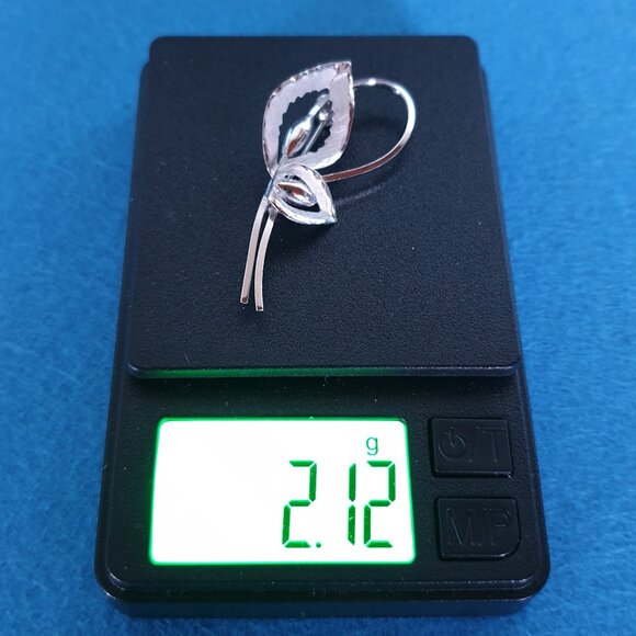 Elegant Vintage Bond Boyd Sterling Silver Floral Brooch - Picture 10 of 10